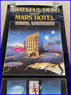 The Grateful Dead Mars Hotel Poster Signed by Kelley Original Promo 51x23 RARE