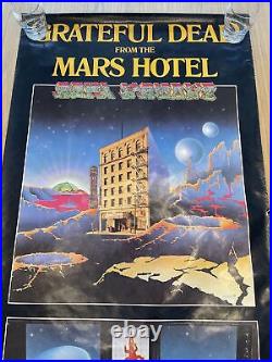 The Grateful Dead Mars Hotel Poster Signed by Kelley Original Promo 51x23 RARE