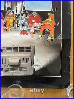 The Grateful Dead Mars Hotel Poster Signed by Kelley Original Promo 51x23 RARE