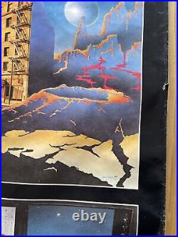 The Grateful Dead Mars Hotel Poster Signed by Kelley Original Promo 51x23 RARE