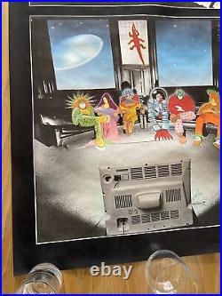 The Grateful Dead Mars Hotel Poster Signed by Kelley Original Promo 51x23 RARE