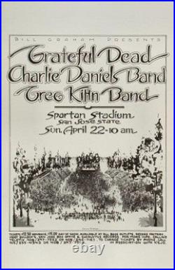 The Grateful Dead Poster Spartan Stadium San Jose Apr 22, 1979