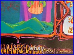 The Who Concert Poster Grateful Dead 1968 Alton Kelley Signed Fillmore West