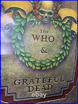 The Who & The Grateful Dead 1976 Original Venue Deadhead Poster Phillip Garris