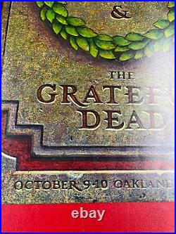 The Who & The Grateful Dead At Oakland Stadium 1976 Bill Graham Poster Nice