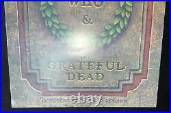 The Who & The Grateful Dead October 9-10 Oakland Stadium Poster 28 1/4 x 20 1/4