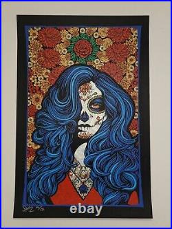 Todd Slater Mexicali Blues SIGNED, NUM x/125 15x24 Screen Print Grateful Dead