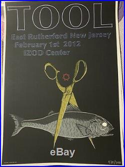 Tool Concert Poster IZOD Center East Rutherford NJ x/750 2/1/12 APC Puscifer