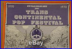 Transcontinental Pop Festival Janis Joplin Grateful Dead Fillmore Fd Era Poster