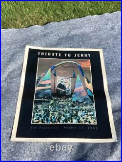 Tribute To Jerry Garcia San Francisco 8/13/95 Poster 32.5x25.5in RARE
