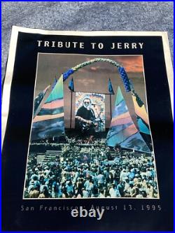 Tribute To Jerry Garcia San Francisco 8/13/95 Poster 32.5x25.5in RARE