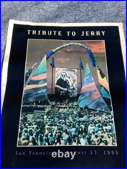 Tribute To Jerry Garcia San Francisco 8/13/95 Poster 32.5x25.5in RARE