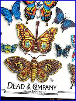 True Original DEAD and COMPANY Summer Tour VIP Only Poster 2019 EMEK Butterfly