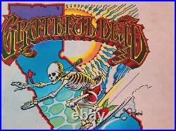 Unique Original Grateful Dead Surfing Skeleton Rick Griffin Pellon AOR Poster
