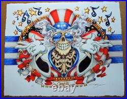 Us Blues Grateful Dead Art Print Jerry Garcia Aj Masthay Poster Dead