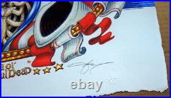 Us Blues Grateful Dead Art Print Jerry Garcia Aj Masthay Poster Dead
