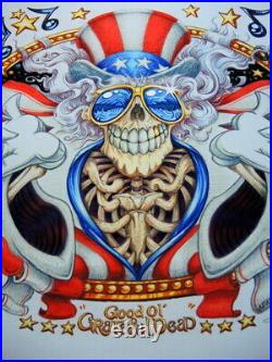 Us Blues Grateful Dead Art Print Jerry Garcia Aj Masthay Poster Dead