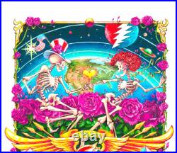 VERY RARE Dead & Company 2023 Final Tour V2 Poster-AE S/N 35/350 AJ Masthay