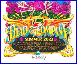 VERY RARE Dead & Company 2023 Final Tour V2 Poster-AE S/N 35/350 AJ Masthay