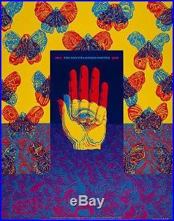 VICTOR MOSCOSO neon rose poster 1968 BG FD AOR psuchedelic mint 1st printing