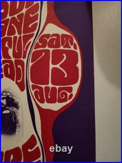 VINTAGE 1960s GRATEFUL DEAD JEFFERSON AIRPLANE FILLMORE POSTER