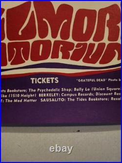 VINTAGE 1960s GRATEFUL DEAD JEFFERSON AIRPLANE FILLMORE POSTER