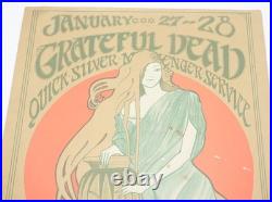 VINTAGE 60's Grateful Dead Quicksilver Service Avalon Ballroom Original Poster VINTAGE 60's Grateful Dead Quicksilver Service Avalon Ballroom Original Poster