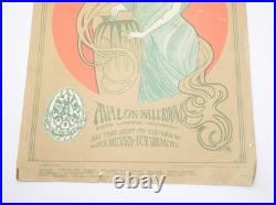 VINTAGE 60's Grateful Dead Quicksilver Service Avalon Ballroom Original Poster