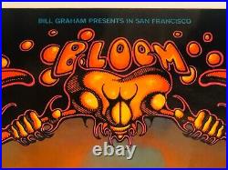 VTG 1968 Bill Graham Presents Fillmore West Lithograph The Who Grateful Dead