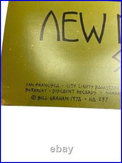 VTG 1970 Grateful Dead Fillmore West Poster Bill Graham Psychedelic BG 237