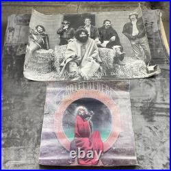 VTG 70s Grateful Dead Barn Hay Bales Blues For Allah Poster Lot Personality 561