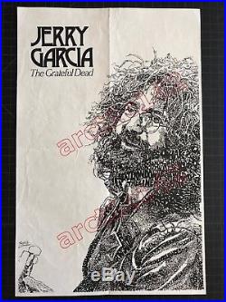 VTG Grateful Dead Jerry Garcia Portrait Mosaic Face Grateful Dead Songs Poster