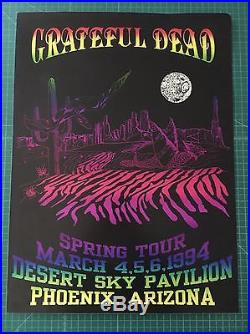 VTG Grateful Dead Jerry Garcia Spring Tour 1994 Desert Sky Pavilion AZ poster