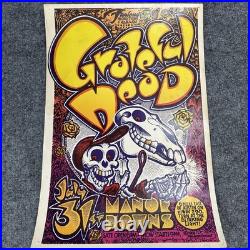 VTG Grateful Dead Manor Downs 1982 ORIGINAL Micael Priest AOR 4.159 Poster- RARE