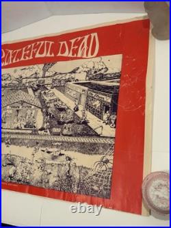 Vintage 100 Grateful Dead Songs Poster 1981 Relix Magazine Gary Krugman Rare