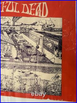 Vintage 100 Grateful Dead Songs Poster 1981 Relix Magazine Gary Krugman Rare