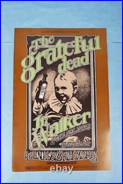 Vintage 1969 Original Grateful Dead Jr. Walker Bill Graham Concert Poster