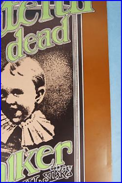 Vintage 1969 Original Grateful Dead Jr. Walker Bill Graham Concert Poster