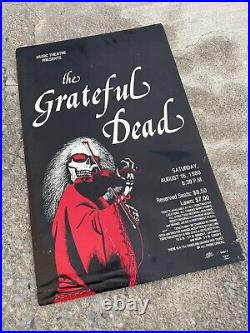 Vintage 1980 Grateful Dead Poster Mississippi River Festival 80s