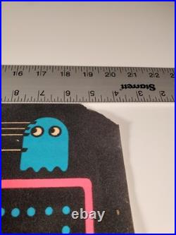 Vintage 1982 Pac-Man Knoxville Tennessee Flocked Blacklight Poster 28x20 Arcade
