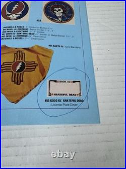 Vintage 1983 1984 Winterland Grateful Dead Merch Product Dead Art Brochure RARE