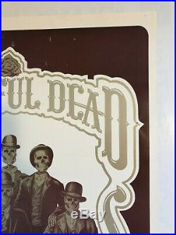 Vintage 1987 Grateful Dead in Telluride Poster Signed Authentic Genuine Original