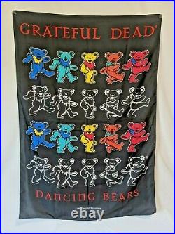 Vintage 1994 Grateful Dead Dancing Bears Tapestry Poster 30 X 42