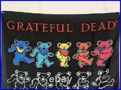 Vintage 1994 Grateful Dead Dancing Bears Tapestry Poster 30 X 42
