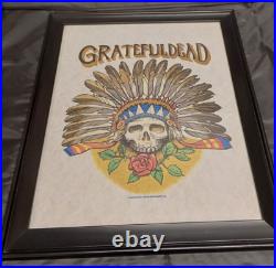 Vintage Felt Grateful Dead 1989 Artwork Test Print Pellon