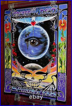 Vintage GRATEFUL DEAD Summer 1995 Eyes Of The World Poster Richard Biffle READ