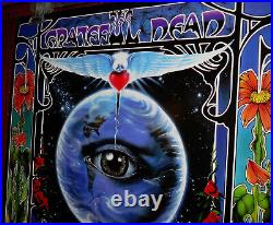 Vintage GRATEFUL DEAD Summer 1995 Eyes Of The World Poster Richard Biffle READ