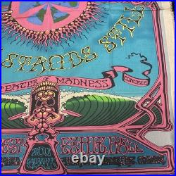 Vintage Grateful Dead Hawaiian Aoxomoxoa Tapestry Canvas Banner Rick Griffin 70s