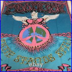 Vintage Grateful Dead Hawaiian Aoxomoxoa Tapestry Canvas Banner Rick Griffin 70s
