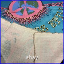 Vintage Grateful Dead Hawaiian Aoxomoxoa Tapestry Canvas Banner Rick Griffin 70s